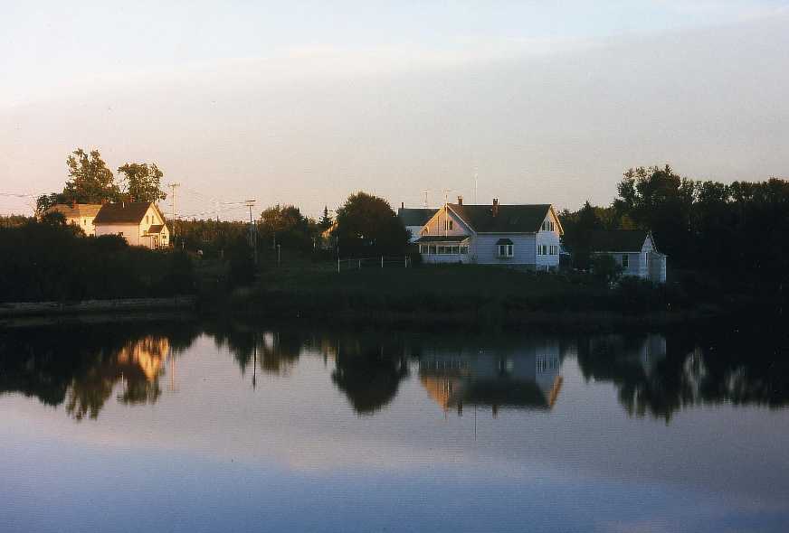 Häuser am See,