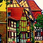 Häuser in der Altstadt von Colmar (Elsass)