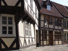 Häuser in der Schmiedestraße der alten Hansestadt Salzwedel