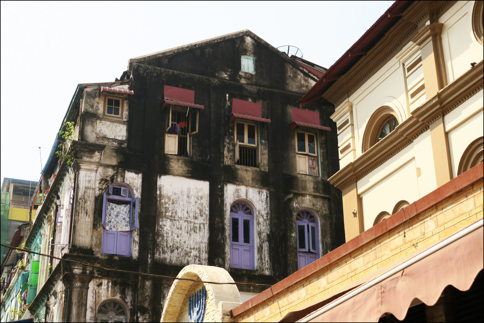 Häuser in Rangun