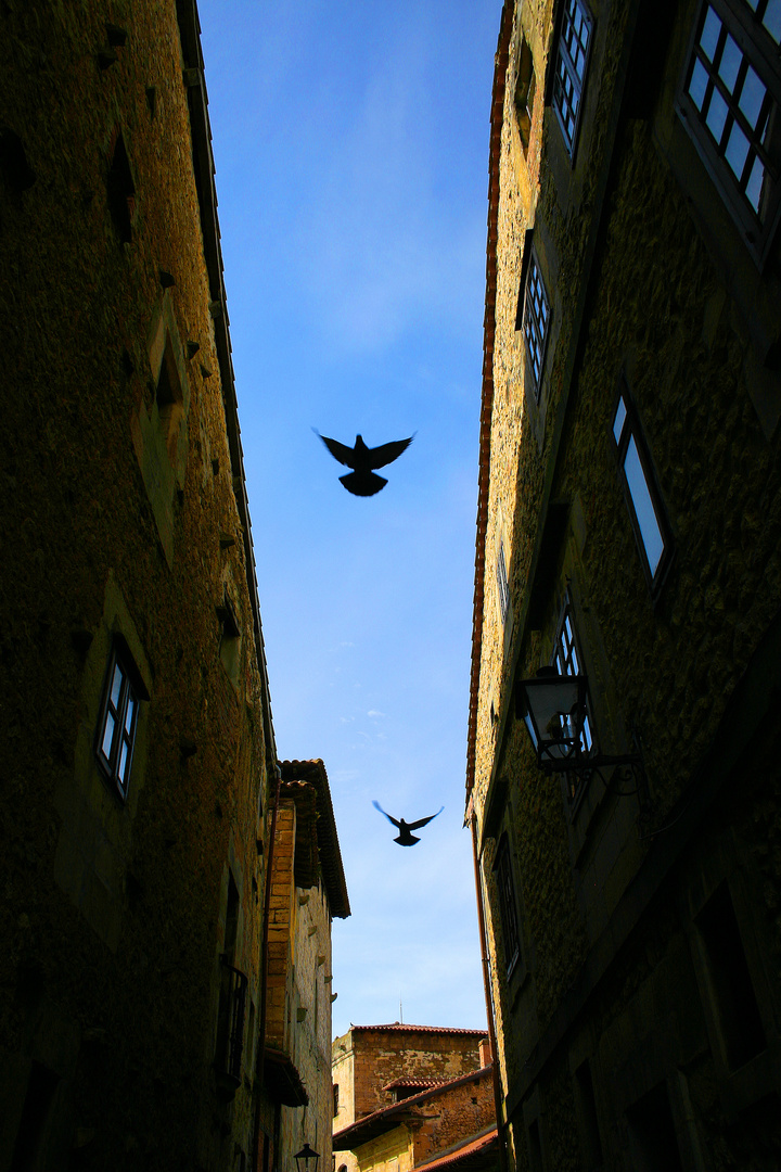 Häuser in Santillana del Mar, Spanien