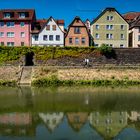 Häuser in Wertheim am Ufer der Tauber