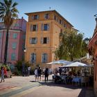 Häuser und Cafes in Menton