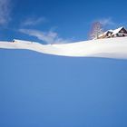 Häuser unter Schnee