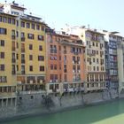 Häuser von der Ponte Veccio in Florenz