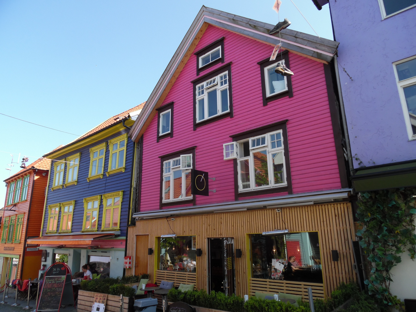 Häuserfassade in Stavanger