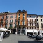 Häuserfassade in Vicenza Italien