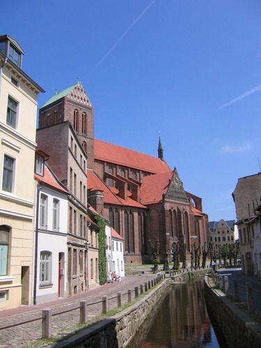 Häuserfassade in Wismar