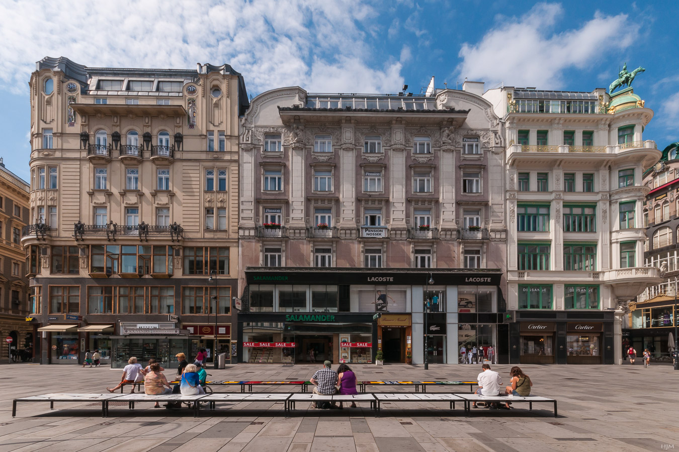 Häuserfront Graben