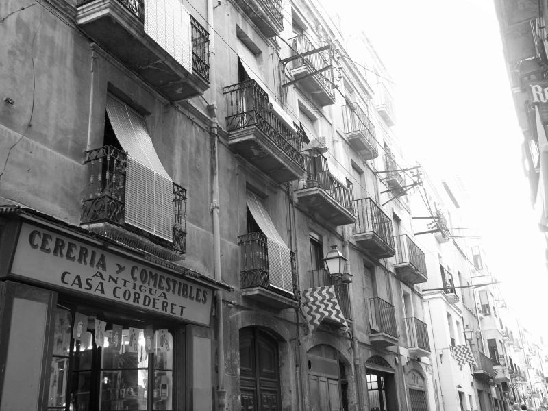 Häuserfront in Tarragona