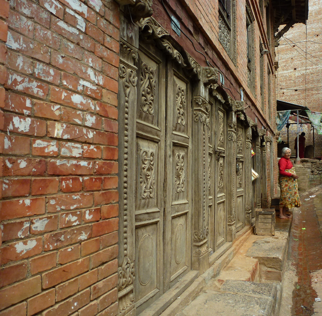 Häuserfront, Nepal, Dulikhel