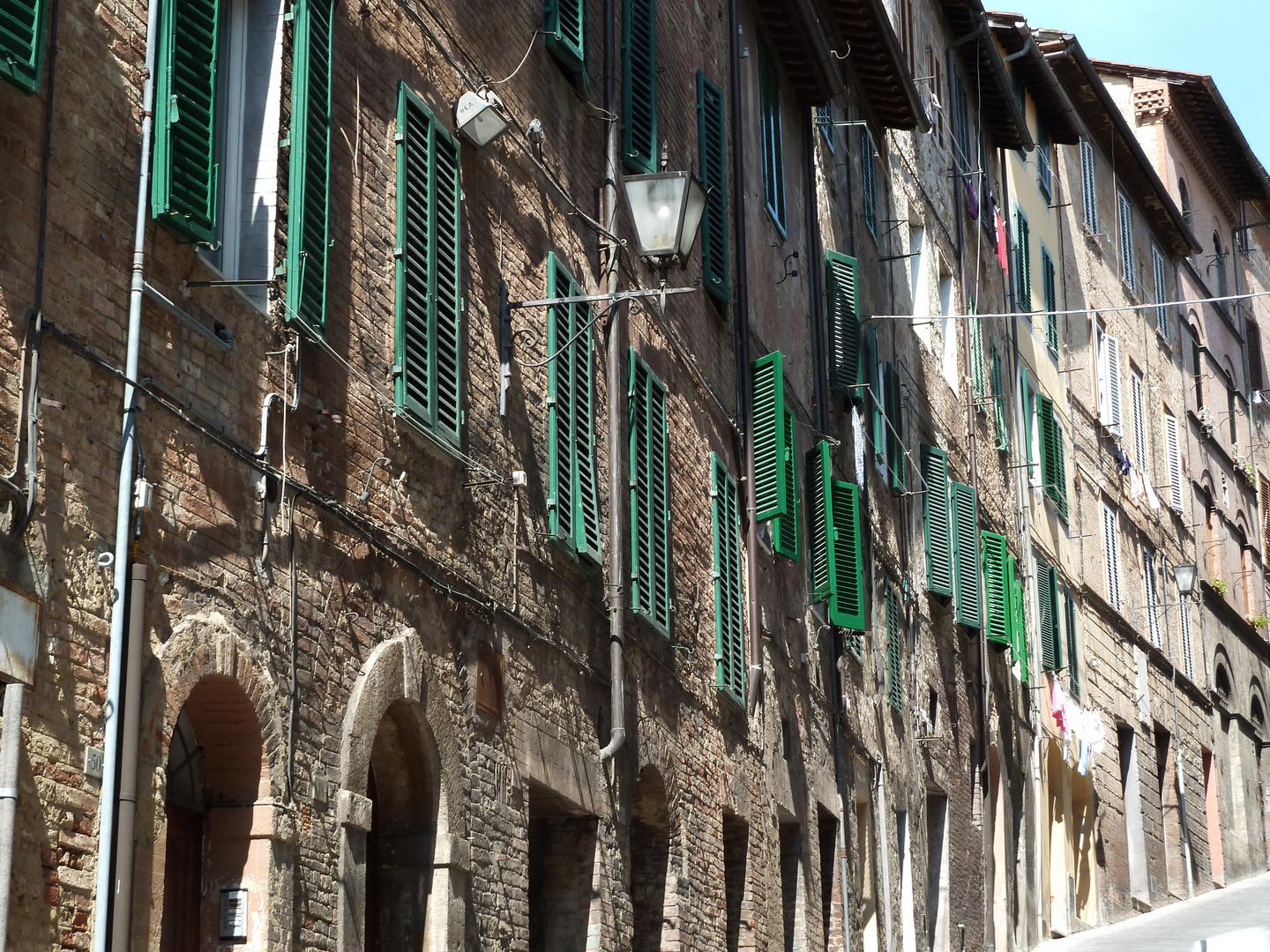 Häuserreihe in Siena
