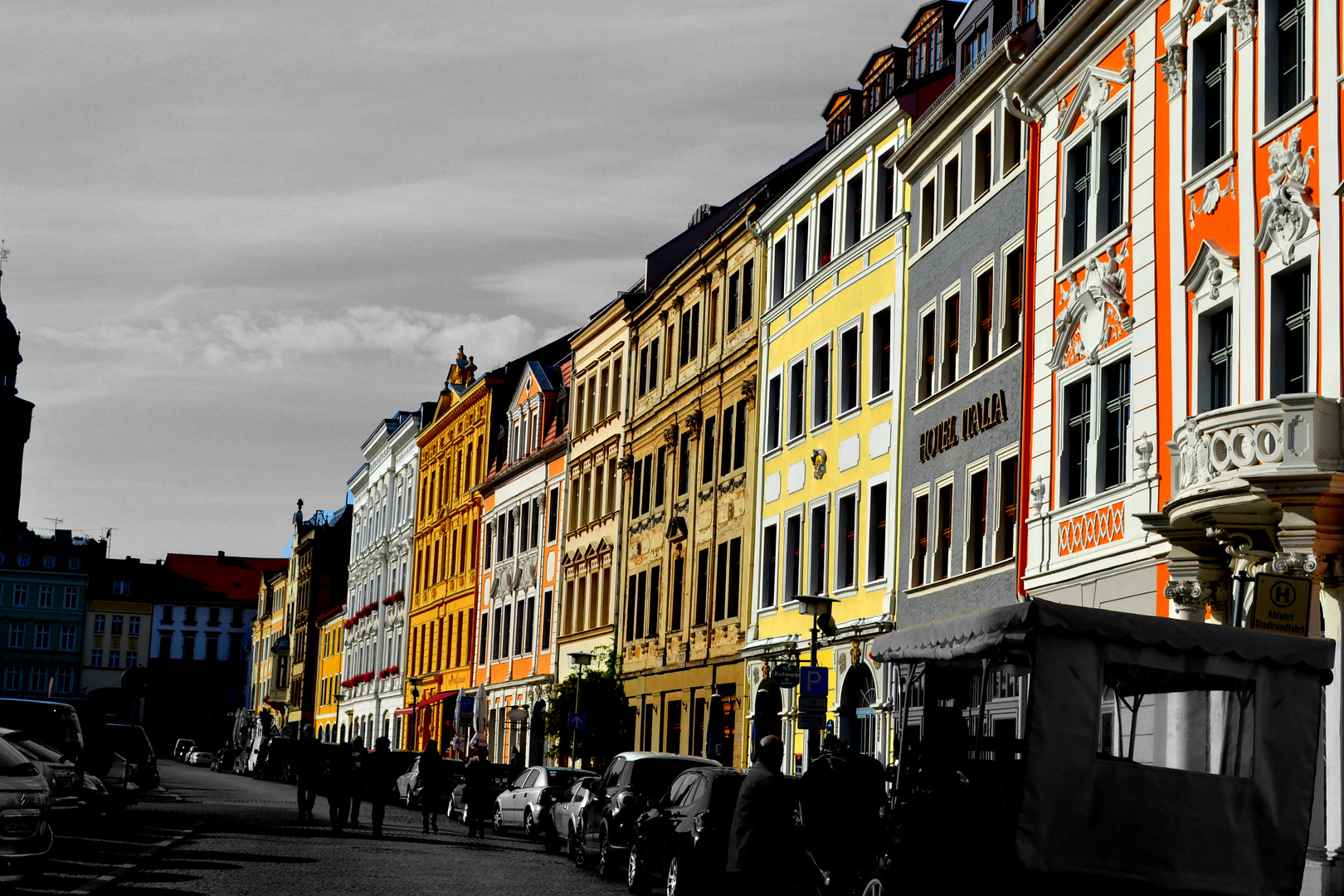 Häuserreihe Innenstadt Görlitz