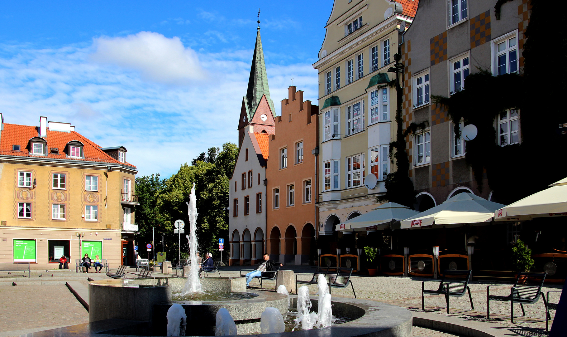 Häuserzeile 2 am Marktplatz von Olsztyn (Allenstein)