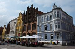 Häuserzeile am Alten Markt in Stralsund