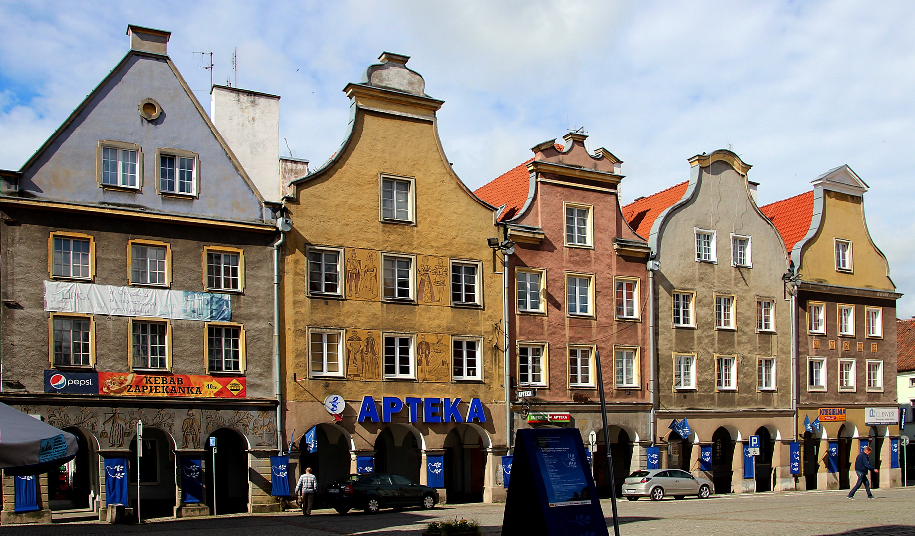 Häuserzeile am Marktplatz von Olsztyn ( Allenstein )