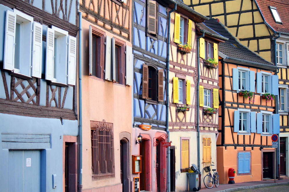 Häuserzeile in Colmar