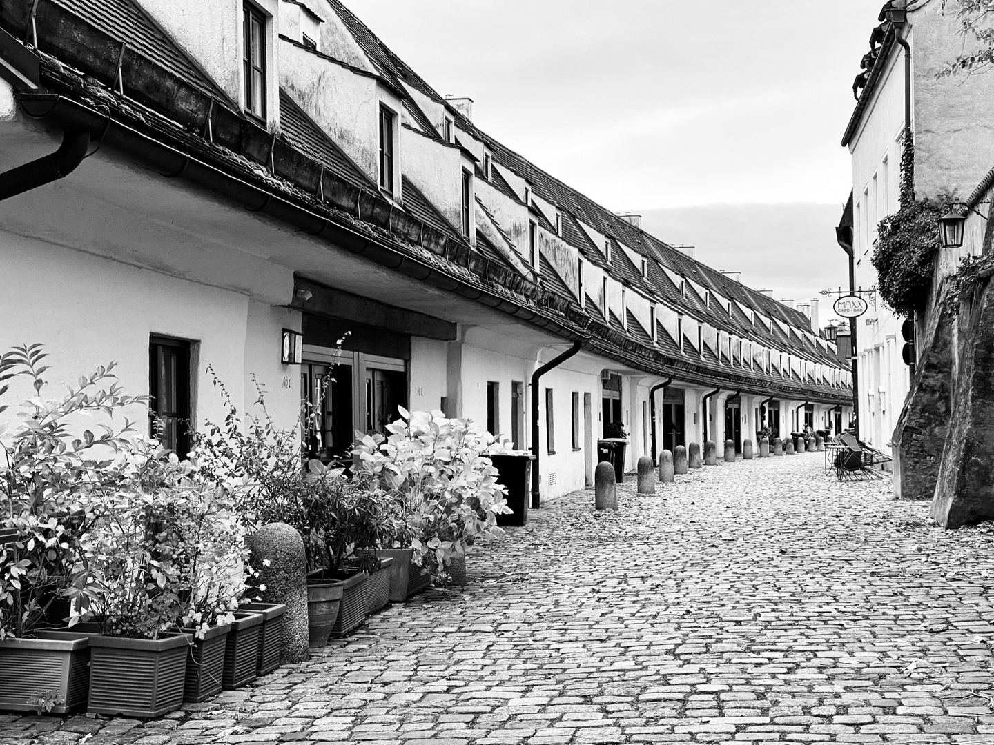 Häuserzeile in Landsberg am Lech
