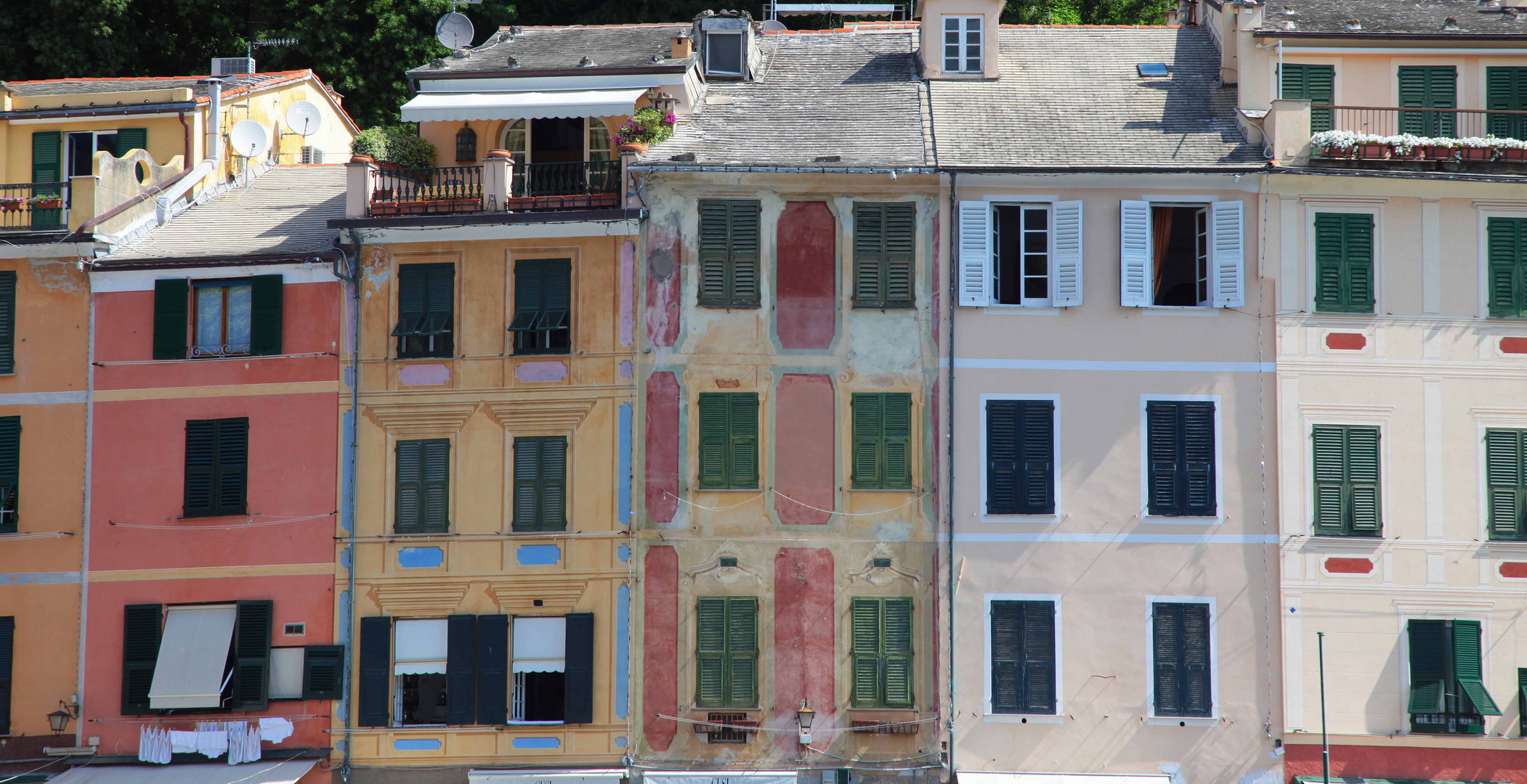 Häuserzeile in Portofino