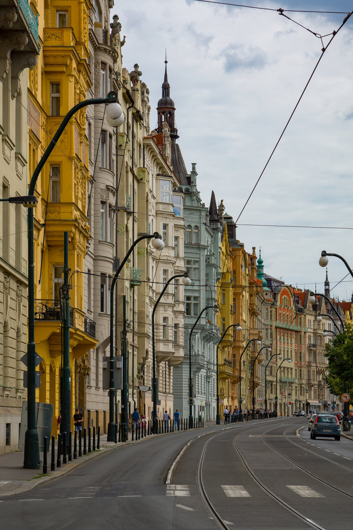 Häuserzeile in Prag