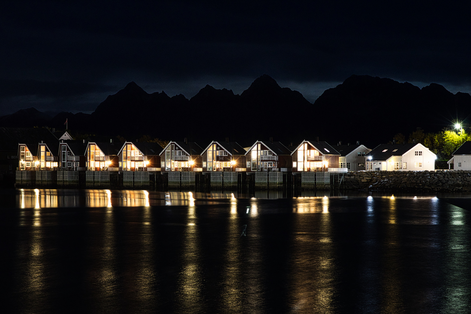 Häuserzeile in Svolvaer