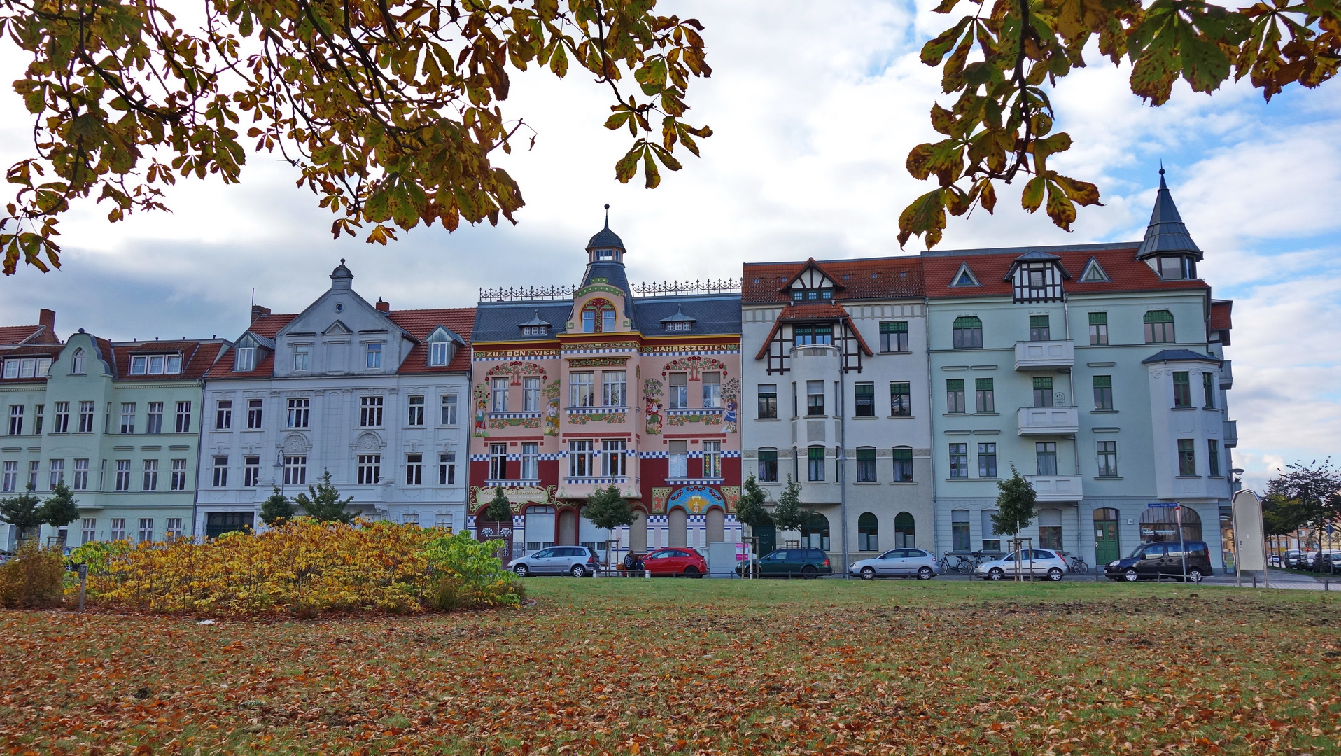 Häuserzeile in Wittenberge