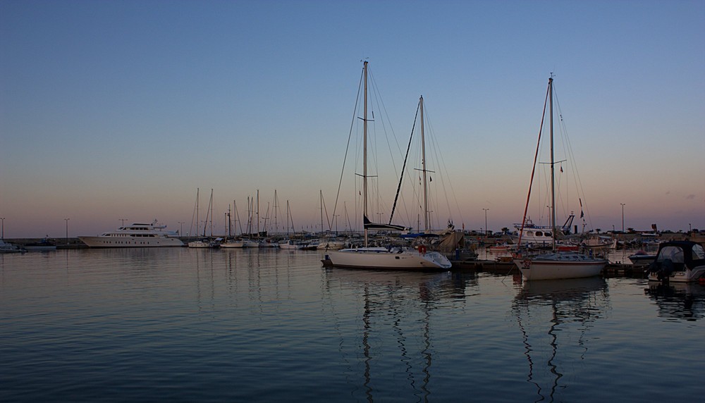 Hafen am Abend