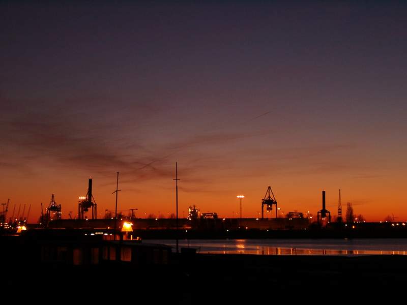 Hafen am Abend