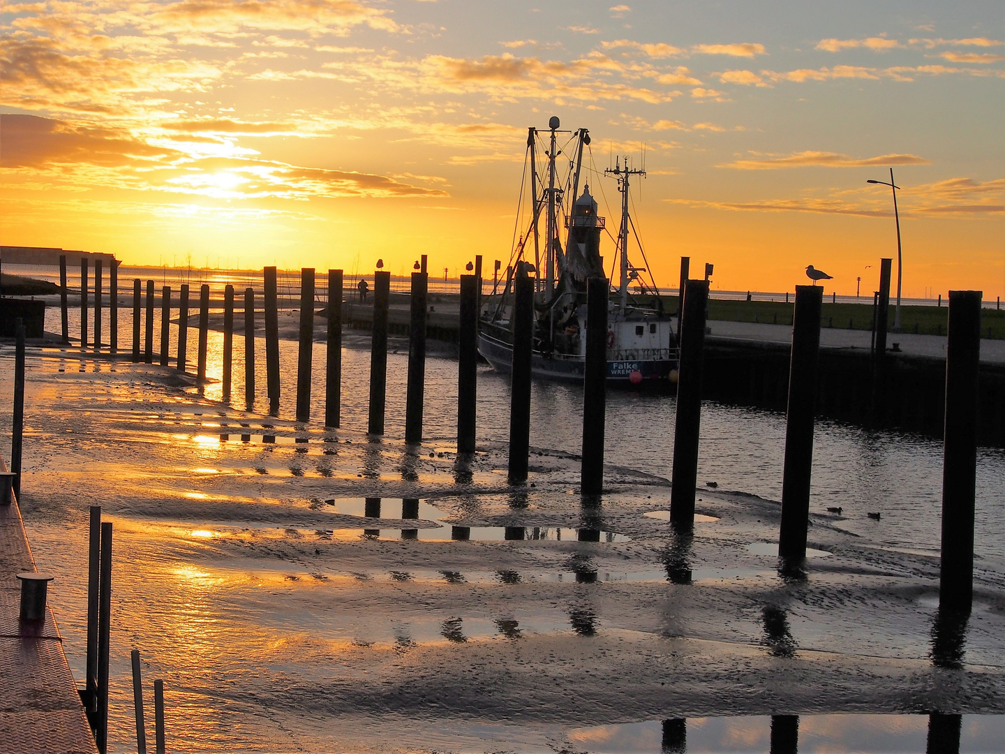 Hafen am Abend