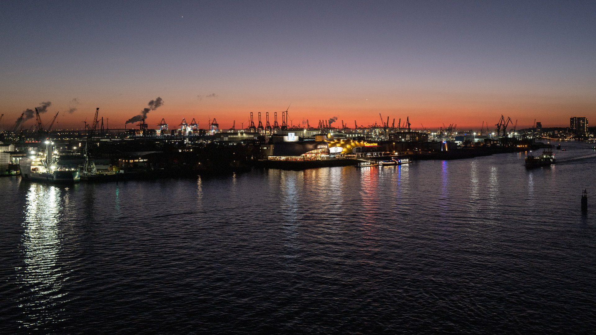 Hafen am Abend