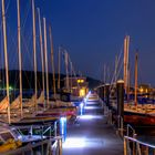 Hafen auf Rügen bei Nacht