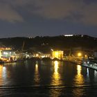 Hafen Barcelona am Abend