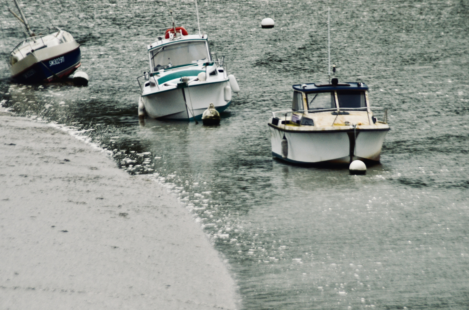 Hafen bei Ebbe