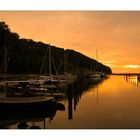 Hafen bei Lohme am Abend