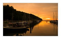 Hafen bei Lohme am Abend