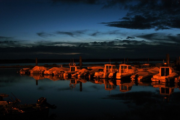 Hafen bei Nacht von Ivo Klett