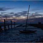 Hafen bei Sonnenaufgang