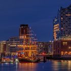 Hafen City bei Nacht