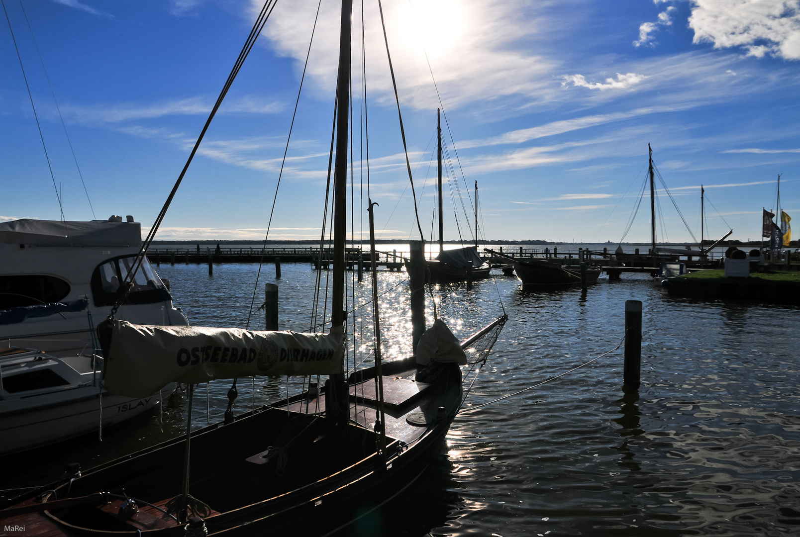 Hafen Dierhagen am Saaler Bodden