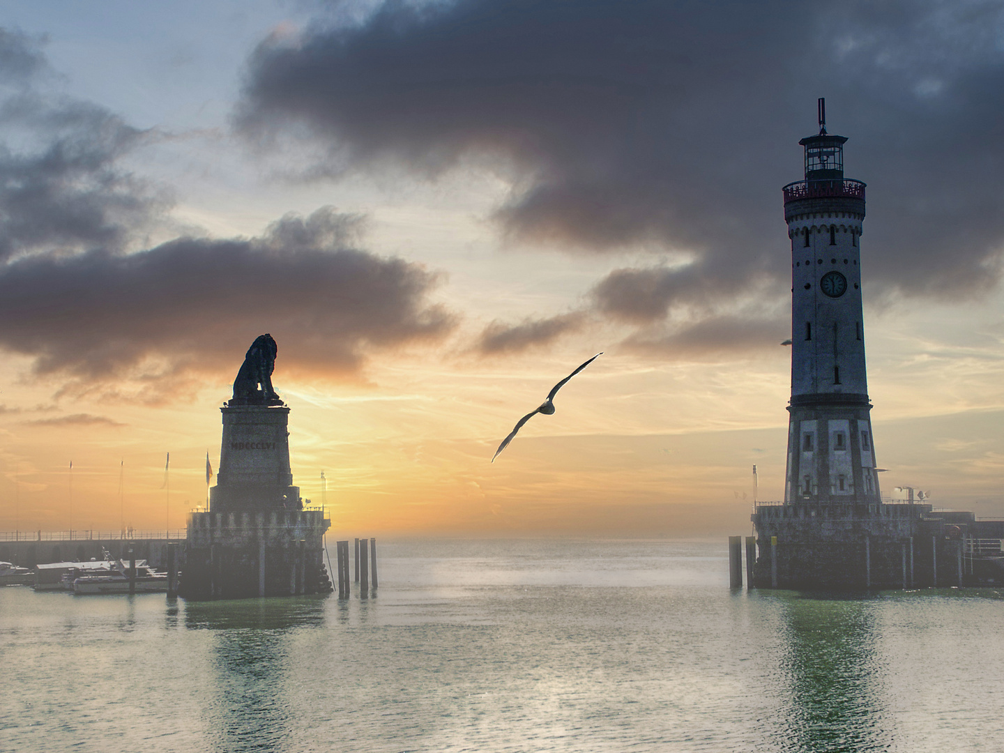 Hafen Ein- und Ausfahrt Lindau