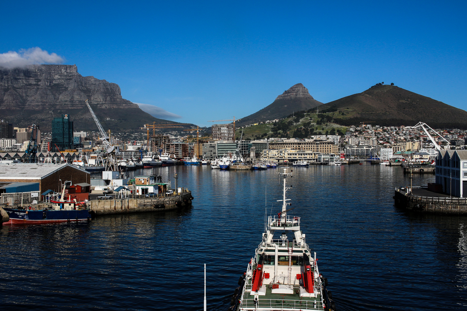 Hafen Einfahrt in Cape Town