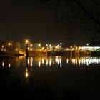 Hafen Flörsheim bei Nacht - ein Versuch