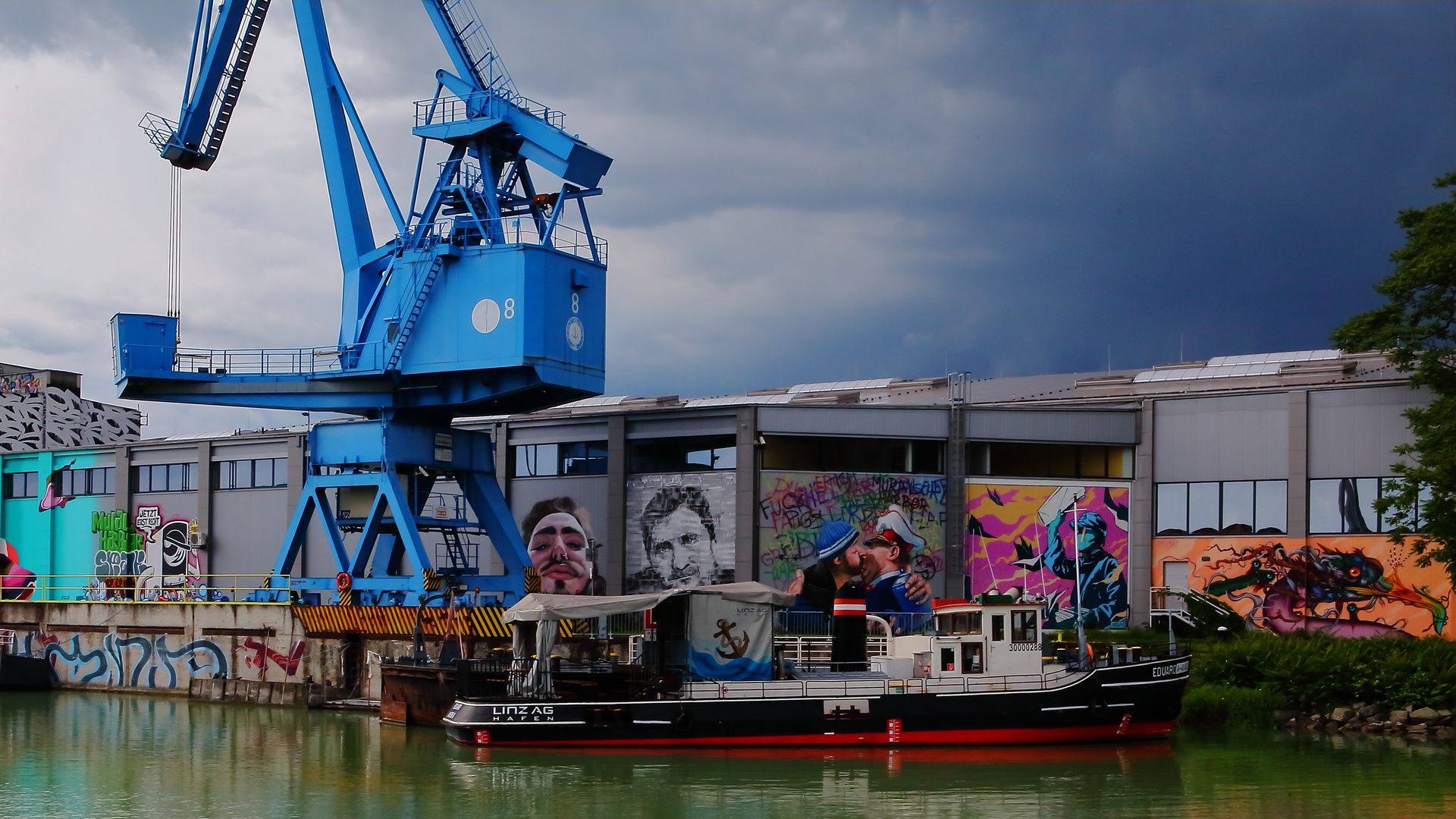 Hafen-Graffiti