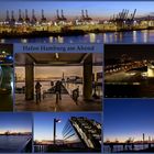 Hafen Hamburg am Abend 