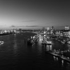 Hafen Hamburg bei Nacht