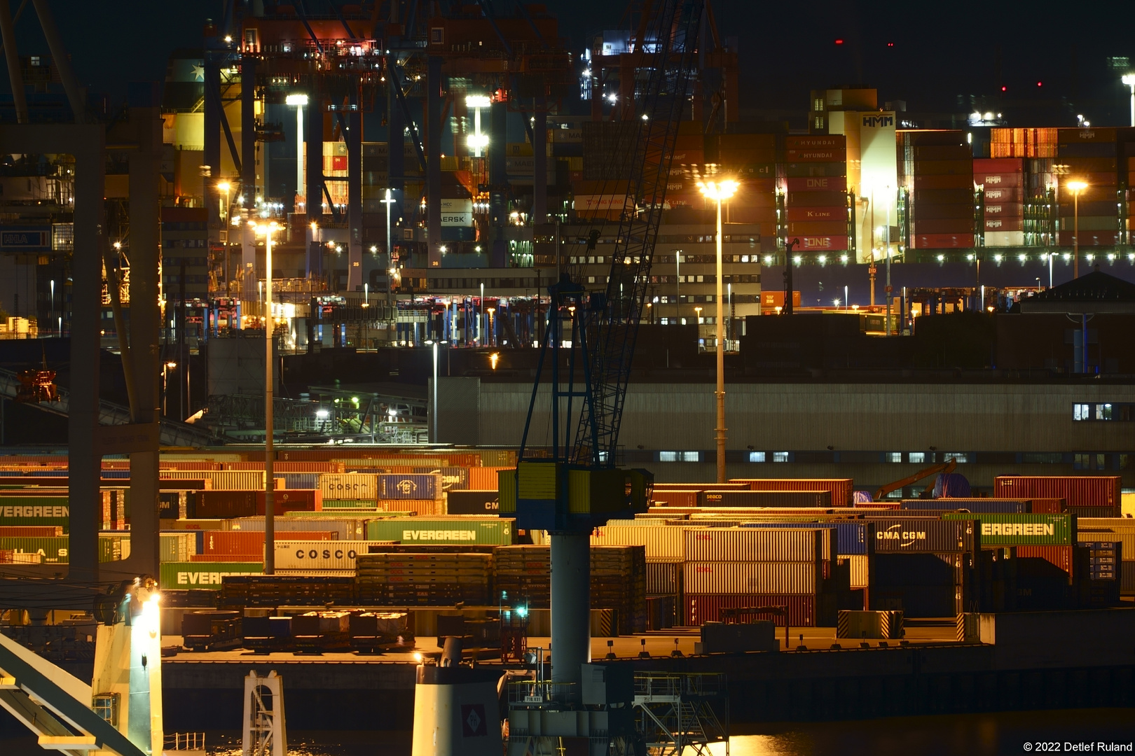 Hafen Hamburg bei Nacht # 2