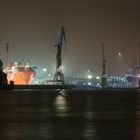 Hafen Hamburg bei Nacht