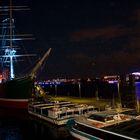 Hafen Hamburg bei Nacht