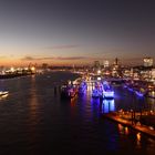 Hafen Hamburg bei Nacht