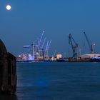 Hafen Hamburg - HH - in blau